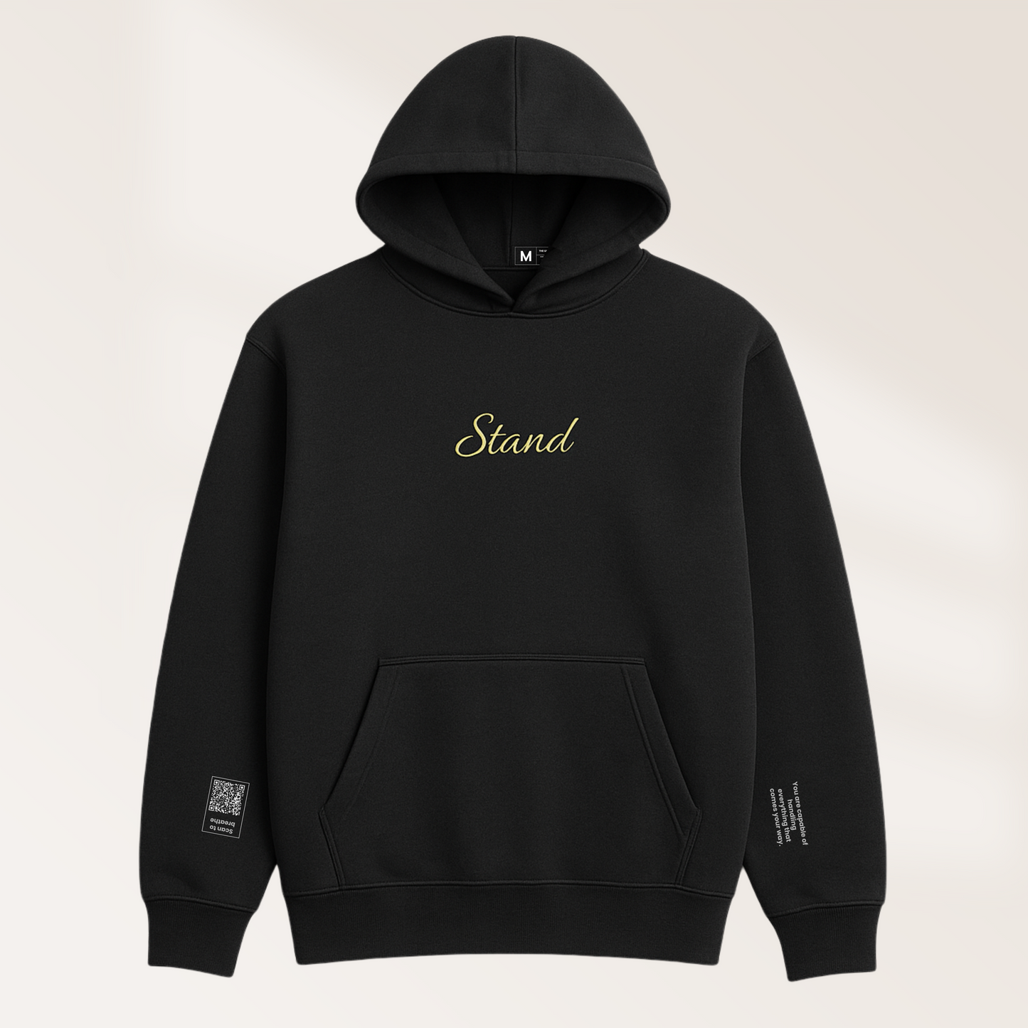 Charcoal Hoodie OVERSIZED – “Stand"