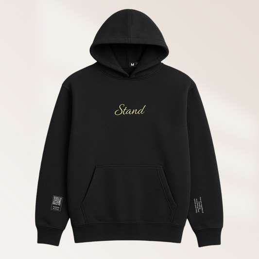 Charcoal Hoodie OVERSIZED – “Stand"