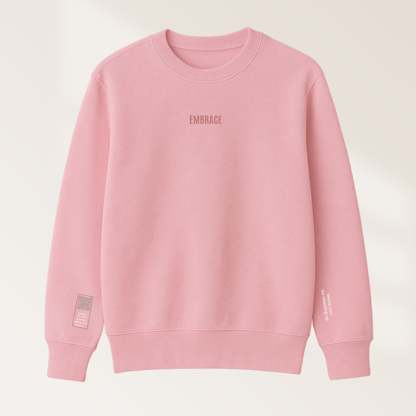 Blush Crewneck – “Embrace”