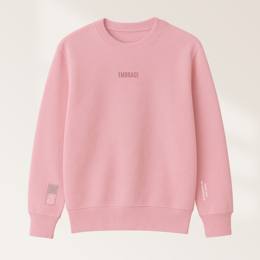 Blush Crewneck – “Embrace”