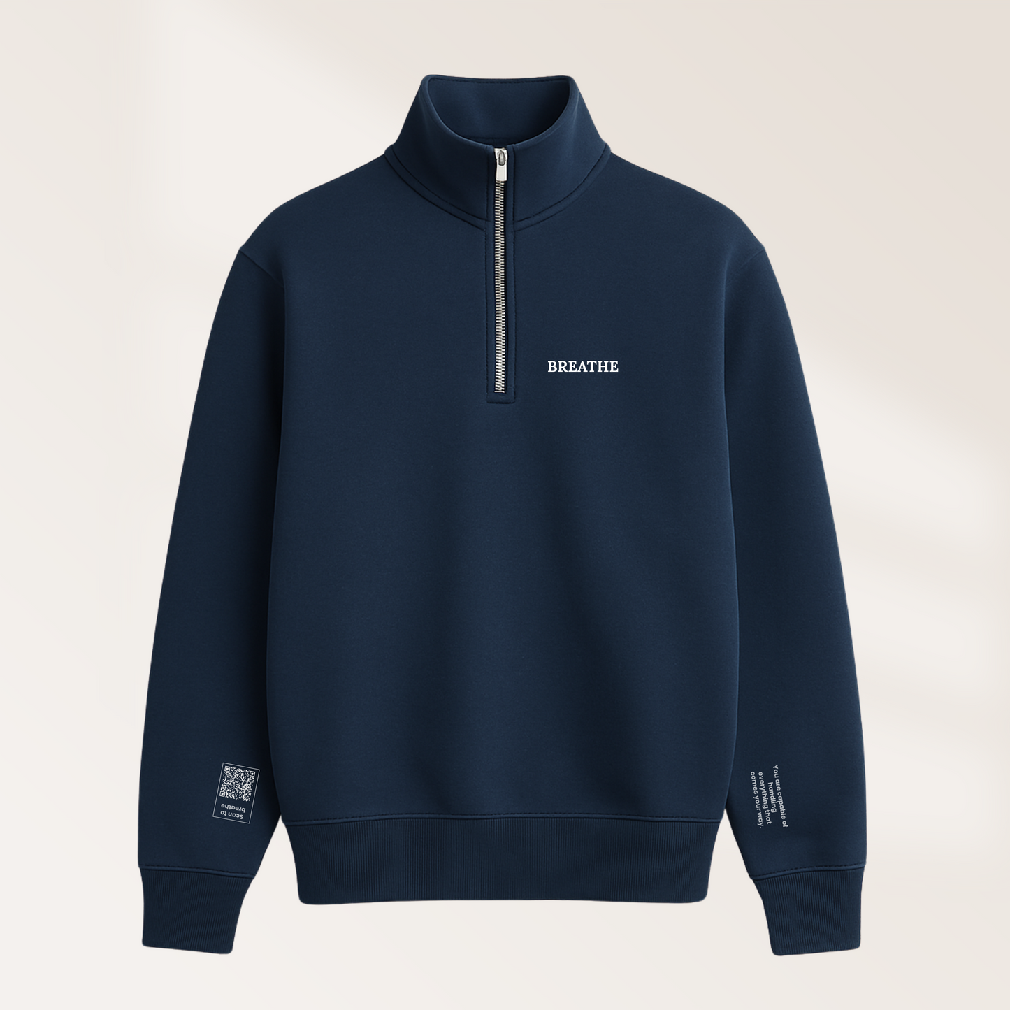 Half-Zip Oversized Sweatshirt – BREATH